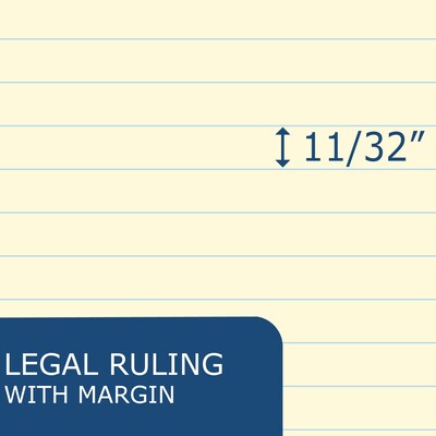 Roaring Spring Paper Products Enviroshades Notepad, 5" x 8.25", Legal Ruled, 6/Pack (74220)