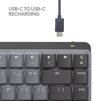 Logitech MX Mechanical Mini for Mac Wireless Ergonomic Keyboard, Space Gray (920-010831)