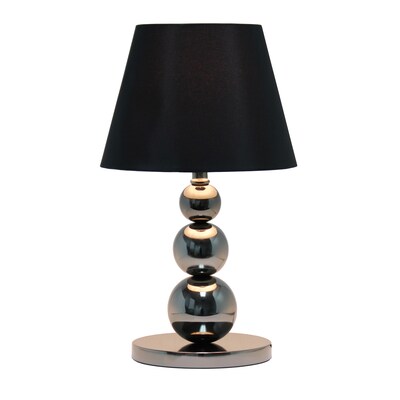 Lalia Home 19.29 Modern and Fashionable Stacked Ball Table Lamp, Black (LHT-3021-BK)