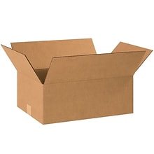 18 x 12 x 4 Shipping Boxes, 32 ECT, Brown, 25/Bundle  (BS181204)