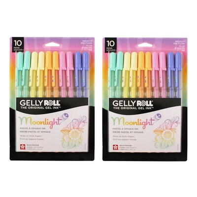 Sakura Moonlight, Liquid Ink, Assorted Ink, 10/Pack, 2 Packs/Bundle (SAK50806-2)