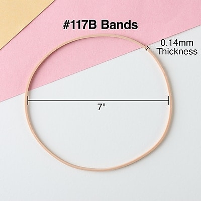 Staples Multi-Purpose #117B Rubber Bands, 7" x 1/8", 200/Pack (28621-CC)