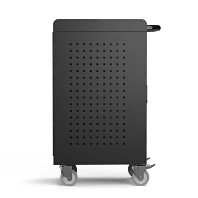 Luxor Lockable 24-Unit USB-C Secure Charging Cart, Black Powder-Coated Steel (CHMC001)