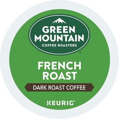 Green Mountain French Roast Coffee Keurig® K-Cup® Pods, Dark Roast, 96/Carton (6694)