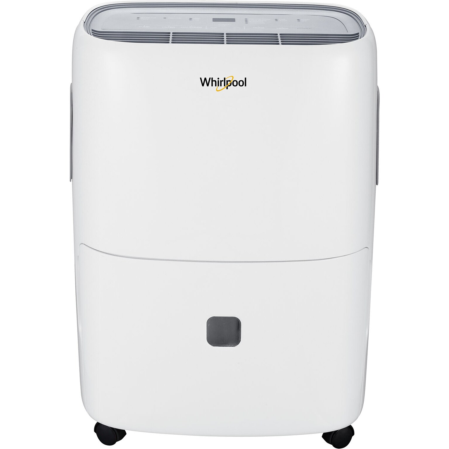 Whirlpool 30-Pint Portable Dehumidifier, 2-Speed, Covers up to 3000 sq. ft., White (WHAD301DW)
