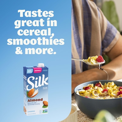 Silk Unsweetened Almond Milk, 32 oz. (WWI00172)