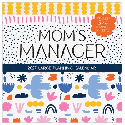 2027 TF Publishing Moms Manager 12 x 12 Monthly Wall Calendar, Multicolored (27-1114)