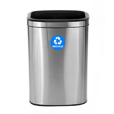 Alpine Industries Recycling Station, 10.5 Gallon, Silver (ALP470-40L-R)