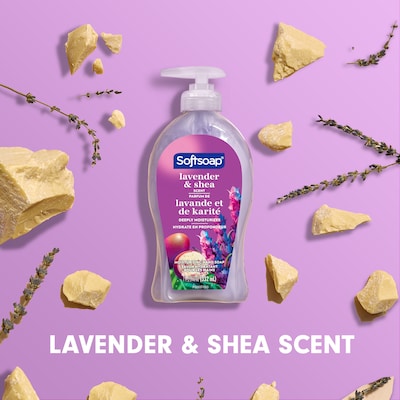 Softsoap Floral Series Antibacterial Ready To Use Liquid Soap, Lavender & Shea Scent (US07058A)