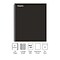 Staples Premium 1-Subject Notebook, 8.5 x 11, College Ruled, 90 Sheets, Black (TR58355)