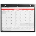 2024 Staples 11 x 8 Wall Calendar, White/Black (ST12949-24)