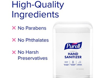 PURELL Advanced 70% Alcohol Foaming Hand Sanitizer Refill for ES10 Dispenser, 1200 mL., 2/Carton (8351-02)