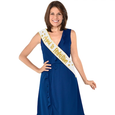 Party City Aged to Perfection Sash, Gold/Silver (AM3400006-NS)