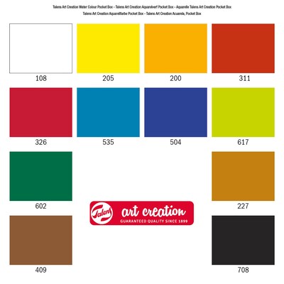 Talens Art Creation Watercolor Paint, Assorted Colors (TLN9022112M)