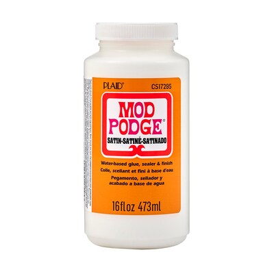 Mod Podge Decoupage Glue, Satin, 16oz., 3/Pack (MODCS17295-3)