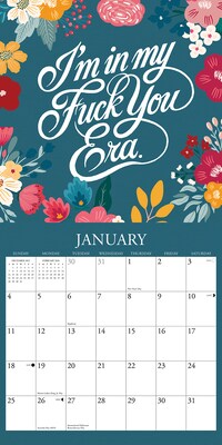 2026 Willow Creek F*CK IT Floral 12" x 12" Monthly Wall Calendar (51085)