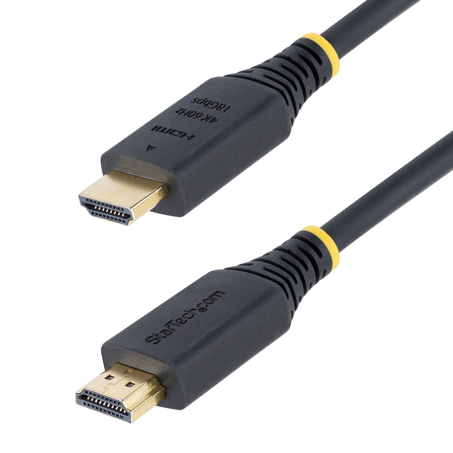 StarTech 3 ft. HDMI to HDMI Audio/Video TV Cable, Male to Male, Black (HDMI2-CABLE-4K60-3F)