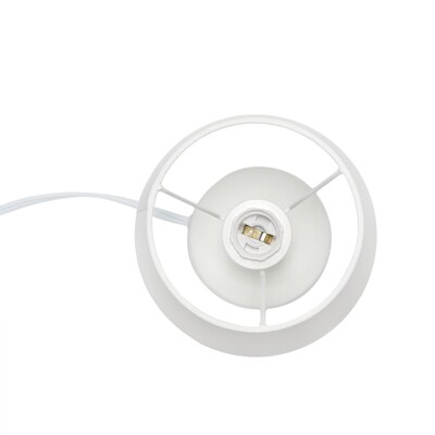 Simple Designs Mini Bocksbeutal Concrete Table Lamp, Off White (LT2080-OFF)