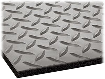 Crown Mats Industrial Deck Plate Anti-Fatigue Mat, 36 x 144, Gray (CD 0312DG)