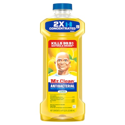 Mr. Clean Antibacterial Multi-Surface Cleaner, Lemon Scent, 23 fl. oz. (11292)