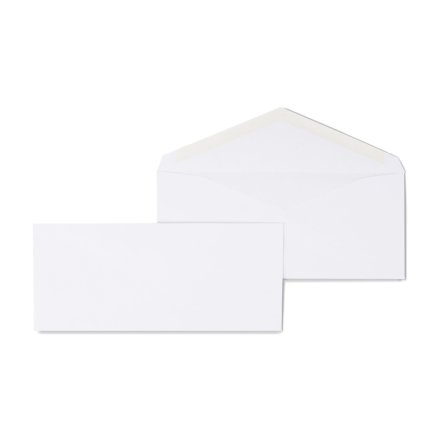 Staples Gummed #9 Business Envelopes, 3 7/8 x 8 7/8, White, 500/Box (247650/19255)