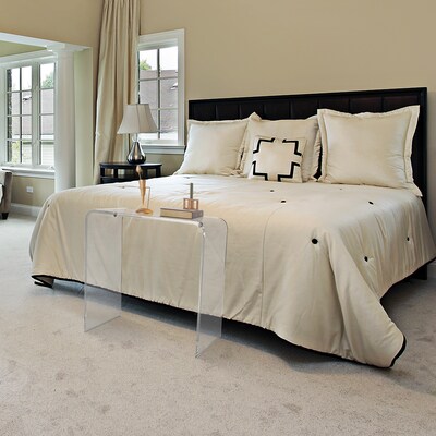 Designstyles Luxurious Acrylic Night Table, Clear (DST-ANT)