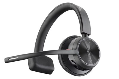Poly Voyager 4310 Noise Canceling On-Ear Headset, Bluetooth, Black (77Y95AA)