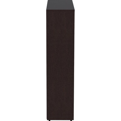 Lorell Essentials 48" 4-Shelf Bookcase with Adjustable-Shelves, Espresso Laminate (LLR18227)