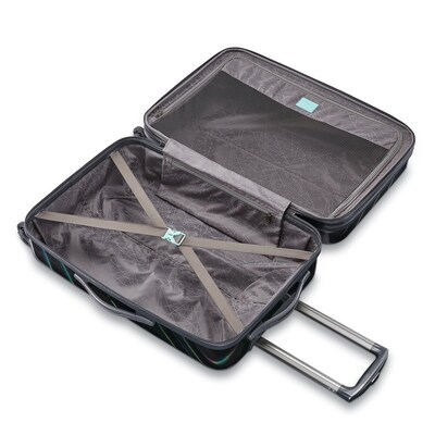 American Tourister Moonlight ABS/Polycarbonate Hardside Luggage, Iridescent Black (92505-8436)