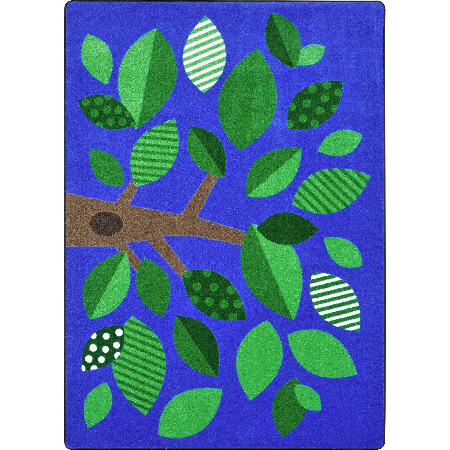 Joy Carpets Shady Grove Nylon 54 x 78 Machine Tufted Rug, Multicolored (1942C-01)