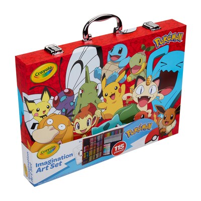 Crayola Imagination Art Set, Pokémon, 115 Pieces/Set (BIN042925)