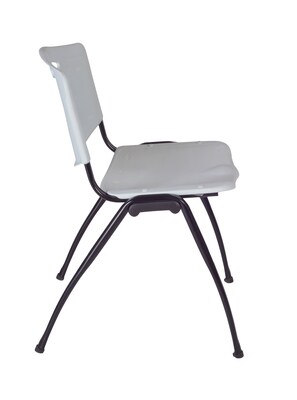 Regency Kobe 48" Flip Top Mobile Cherry Training Table & 2 'M' Stack Chairs, Grey (MKFT4824CH47GY)