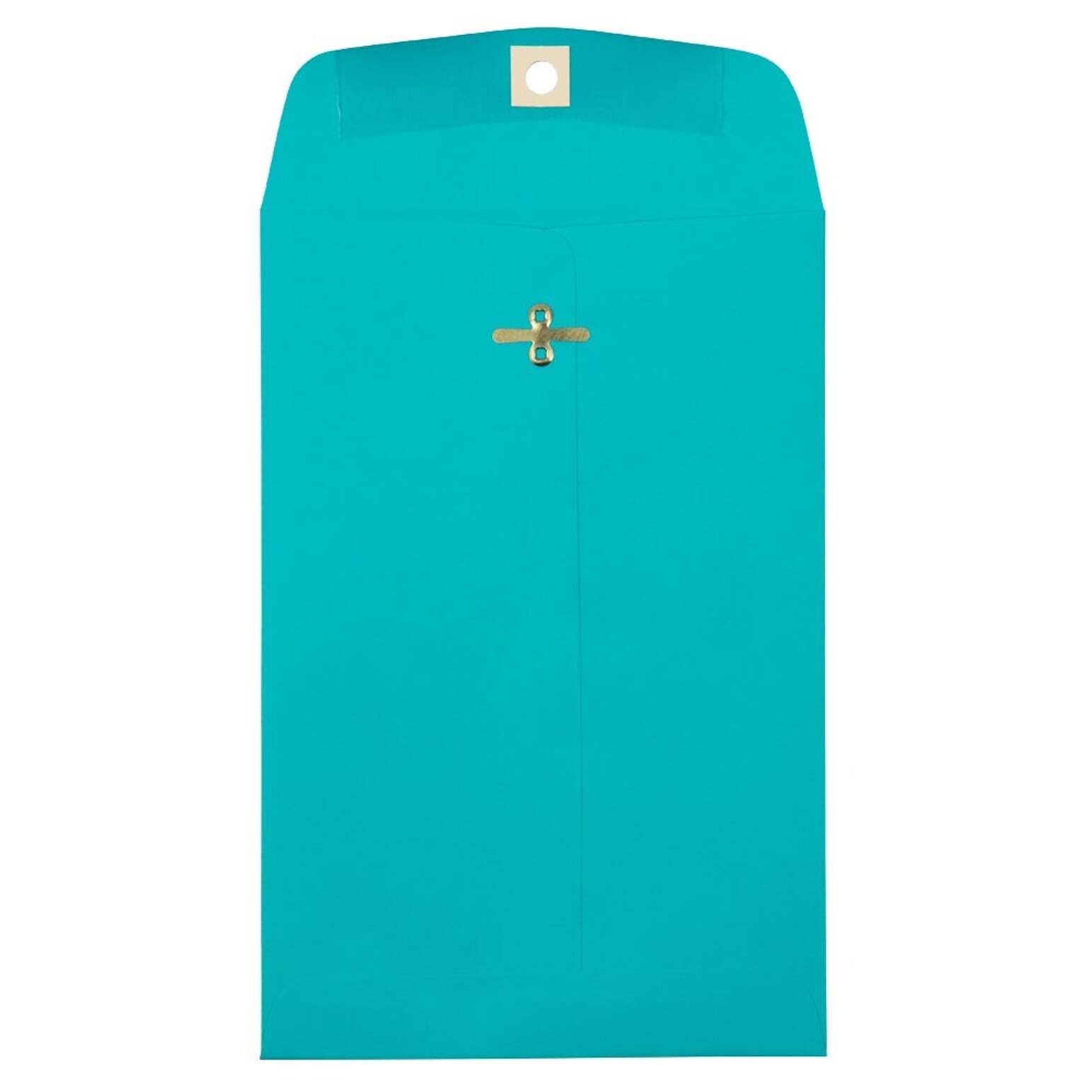 JAM Paper Clasp Catalog Envelope 6 x 9, Sea Blue, 50/Pack (900807461i)