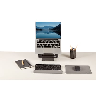 Fellowes Breyta Foam Non-Skid Mouse Pads, Gray (100145423)
