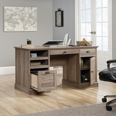 Sauder Barrister Lane 59"W Executive Desk, Salt Oak (418299)