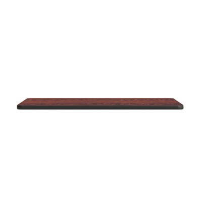 Flash Furniture Glenbrook 30"W x 48"D 1.125" Thickness Reversible Rectangular Table Top, Laminate, Black/Mahogany (ST23-8560-PF)
