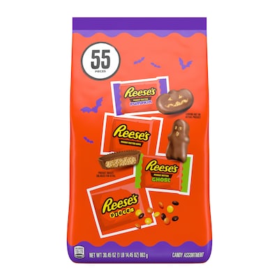 Reeses Halloween Lovers Snack Size Assortment, 30.45 oz., 55 Pieces (HEC46691)