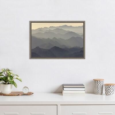 Amanti Art Santa Monica Mountains by Rob Sheppard Danita Delimont Framed Canvas Wall Art Print, 23" x 16" (A42675048043)