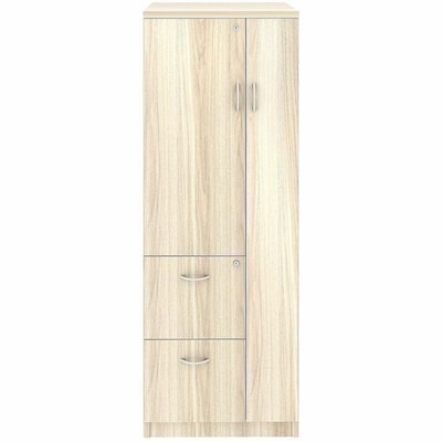 Lorell Essentials Series 65.5 Storage Cabinet With 2-Shelves, 2-Drawers, Modern Elm (LLR66338)