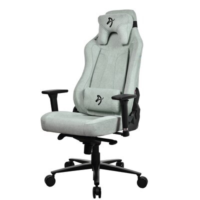 Arozzi Vernazza SoftFabric Ergonomic Racing Gaming Chair, Pearl Green (VERNAZZA-SFB-PGN)