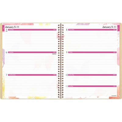 2026 AT-A-GLANCE Watercolors 8.5 x 11 Weekly & Monthly Planner, Paper Cover, Multicolor (791-905G-26)