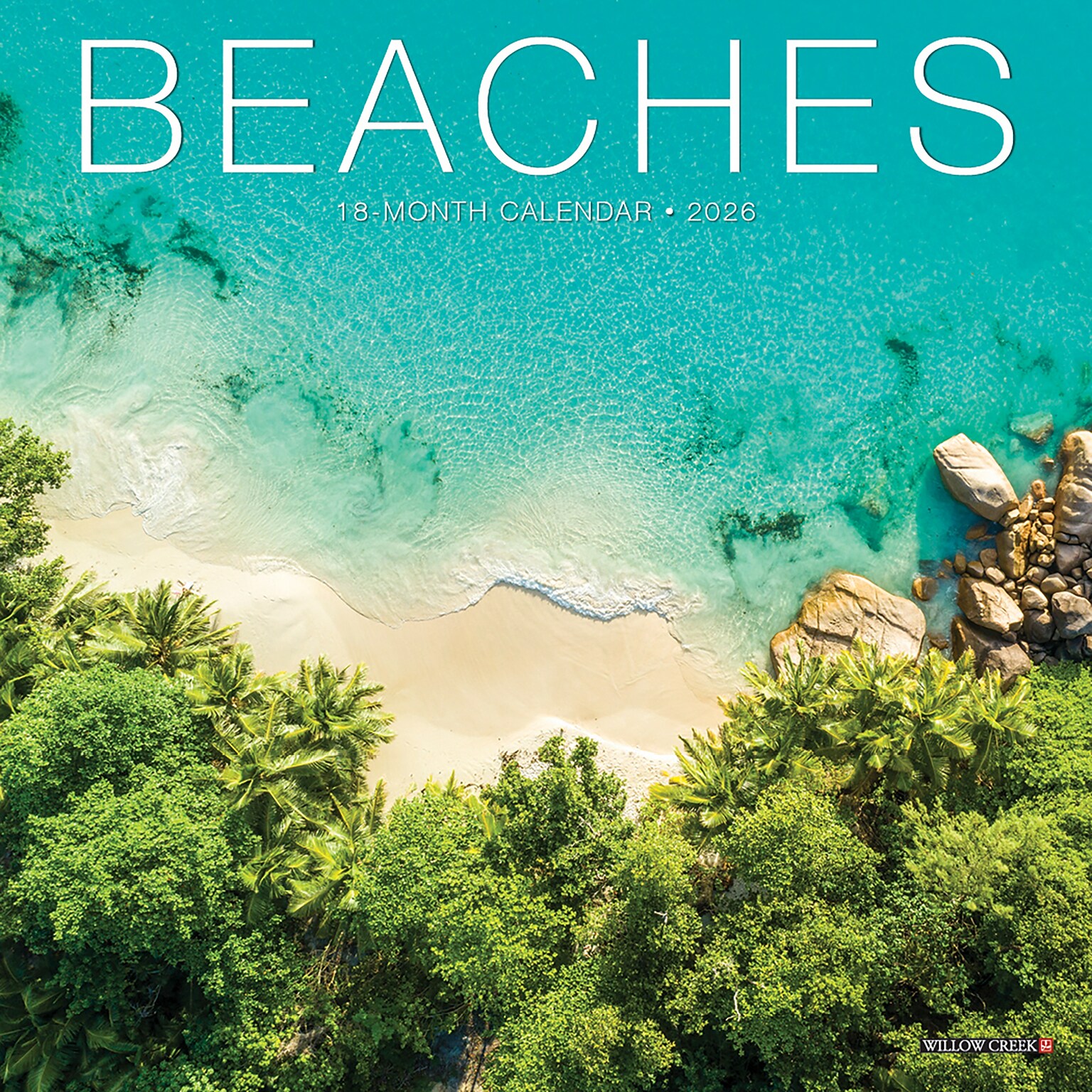 2026 Willow Creek Beaches 7 x 7 Monthly Wall Calendar (53461X)