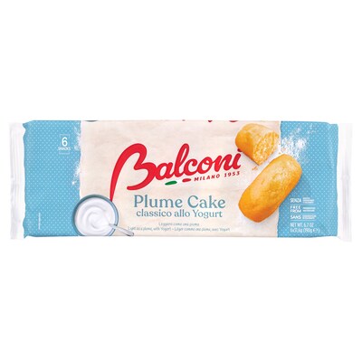Balconi Yogurt Plume Cake, 72/Pack (600-04194)