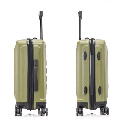 US Army FOX 20" Hardside Carry-On Suitcase, 4-Wheeled Spinner, TSA Checkpoint Friendly, Olive Drab (USLFOX00S-GRN)