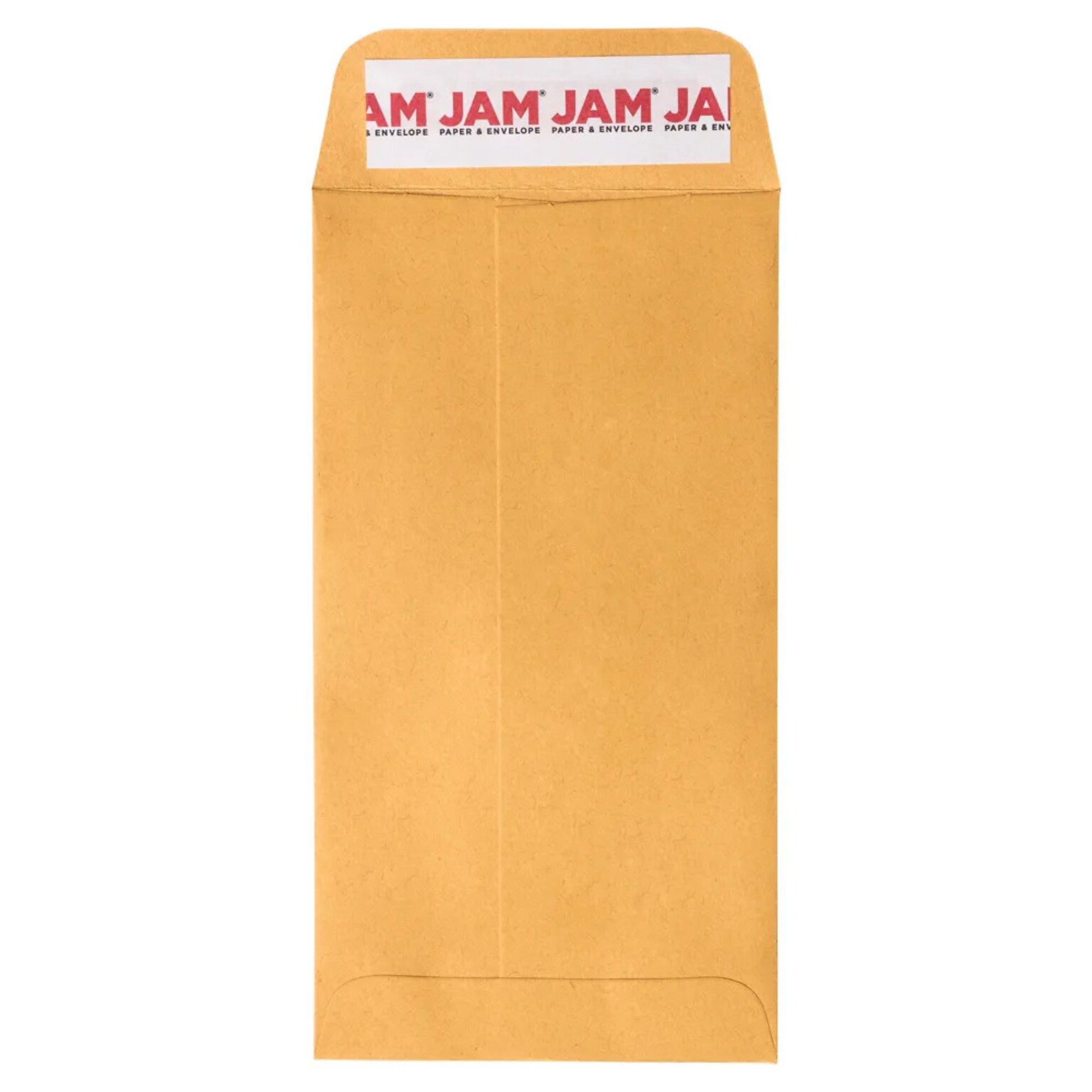 JAM PAPER Self Seal #7 Coin Business Envelopes, 3 1/2 x 6 1/2, Brown Kraft Manila, 100/Pack (400238464D)