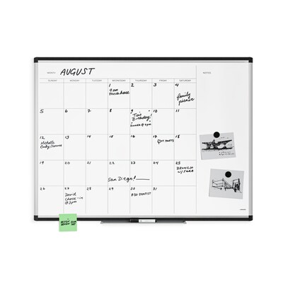 U Brands PINIT Steel Dry-Erase Whiteboard, Aluminum Frame, 4' x 3' (2903U00-01)