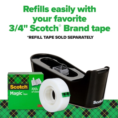 Scotch C18 Desktop Dispenser, 1" Core, White (C18-W)
