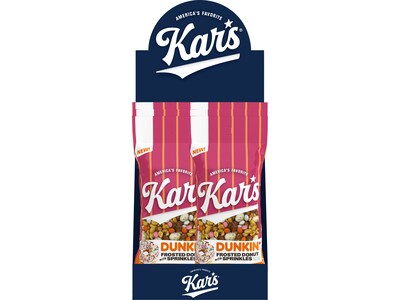 Kars Dunkin Frosted Donut with Sprinkles Trail Mix, 2 oz., 12 Bags/Box (7165)