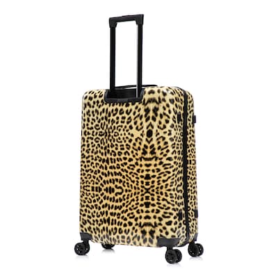 InUSA Prints 28" Hardside Suitcase, 4-Wheeled Spinner, TSA Checkpoint Friendly, Cheetah Animal Print (IUAPC00L-CHE)