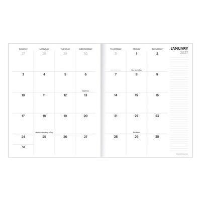 2027 TF Publishing Mountain Vista 6.5 x 8  Monthly Standard Planner, Paperboard Cover, Multicolored (27-4210)